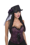 Top Hat with Rose & Feather