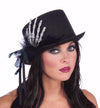 Top Hat with Hand Decoration Black