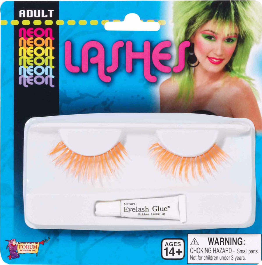Neon Orange Eyelashes