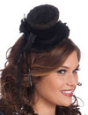 Mini Victorian Steampunk Hat Black