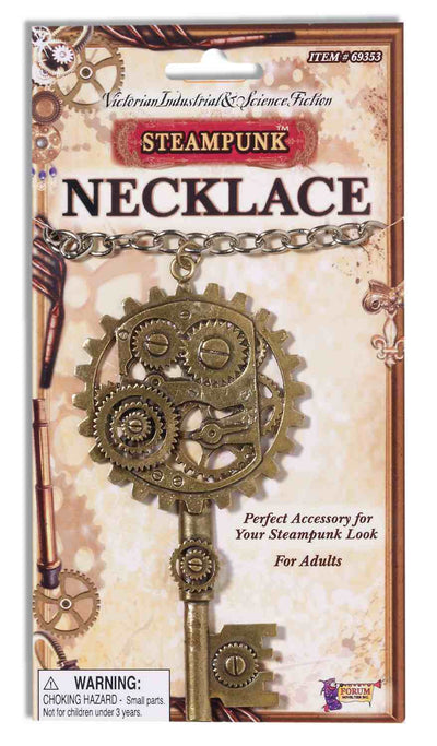 Steampunk Copper Key/Gear Necklace