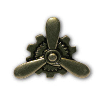Steampunk Bronze Propeller Ring