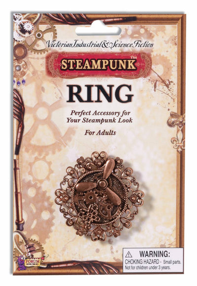 Steampunk Copper Propeller/Gears Ring