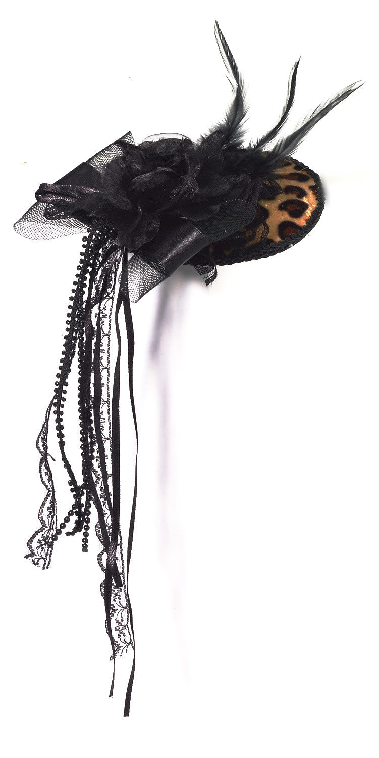 Mini Leopard Flat Hat