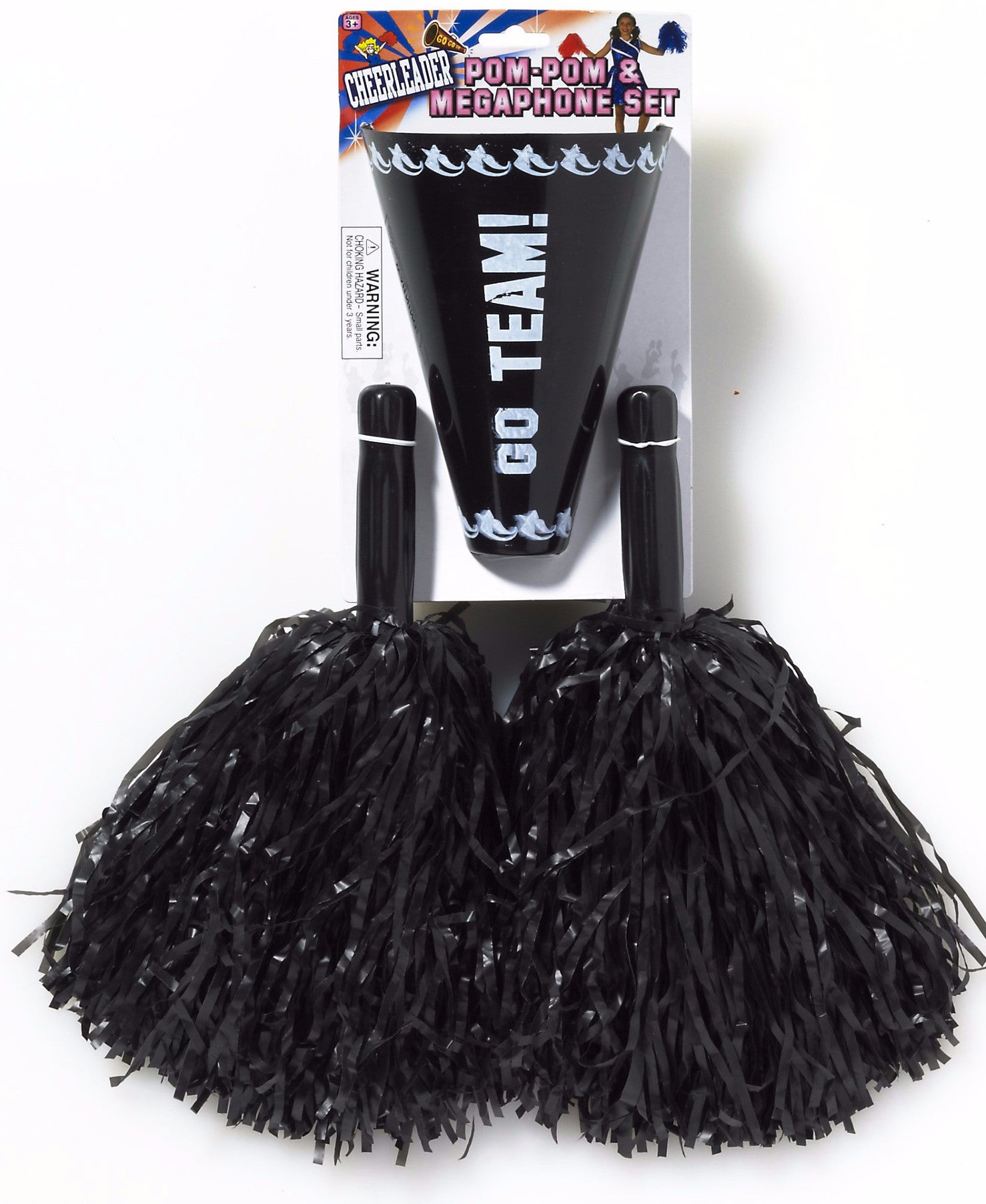 Cheerleader Pom/Pom & Megaphone Black
