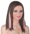 Hair Extension-2PC Pink/Black Zebra