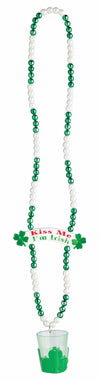 Beads - "Kiss Me Im Irish" with Shot Glass
