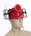Drinking Helmet with Horn - Red