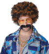 Disco Dirt Bag Wig and Moustache