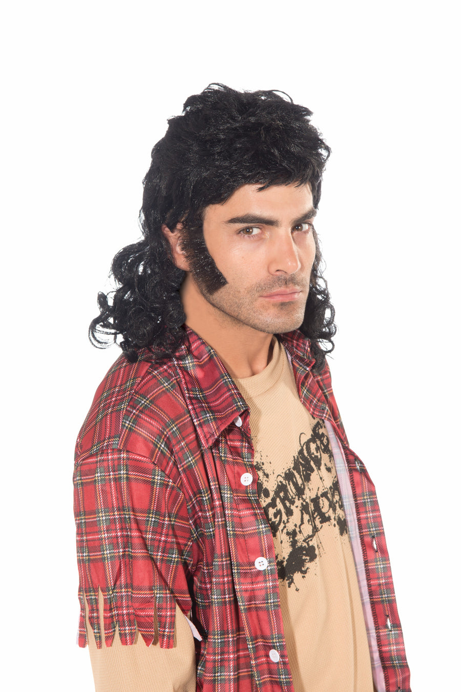 Mullet Wig Black