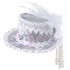 Mini Ghost Lace Top Hat White