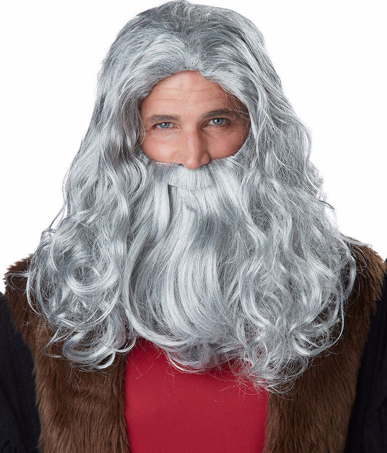 Beard and hotsell long hair wig