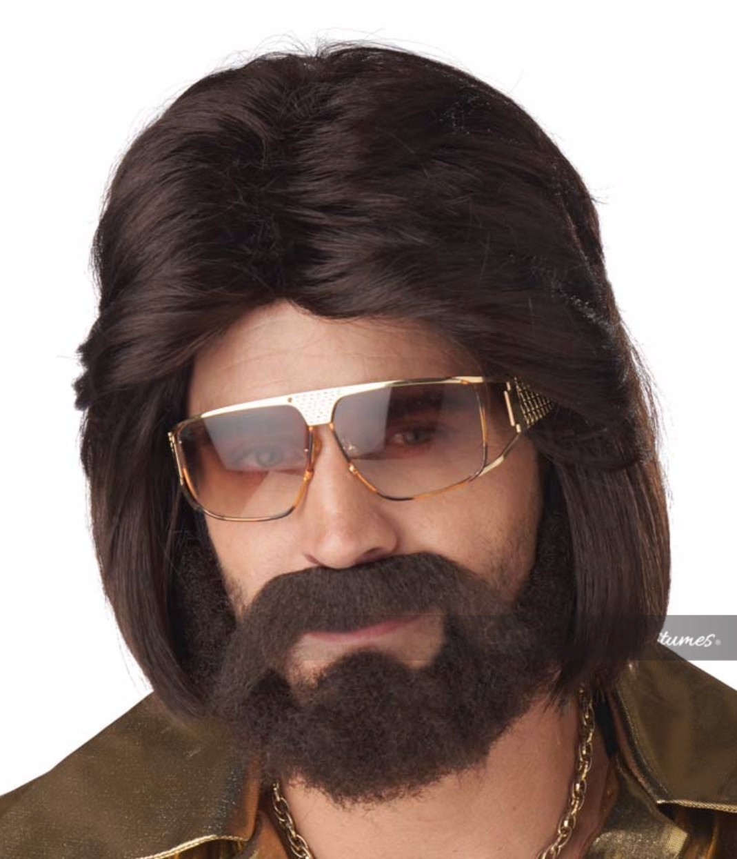 Sexy 70's Man Wig, Beard & Moustache