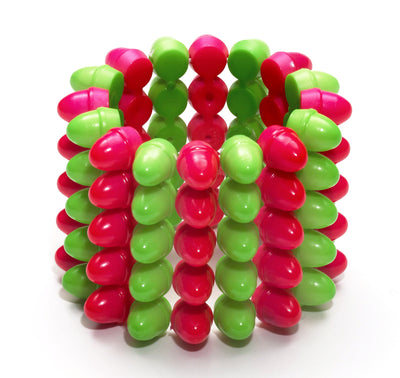 Spike Bracelet (Green/Pink)