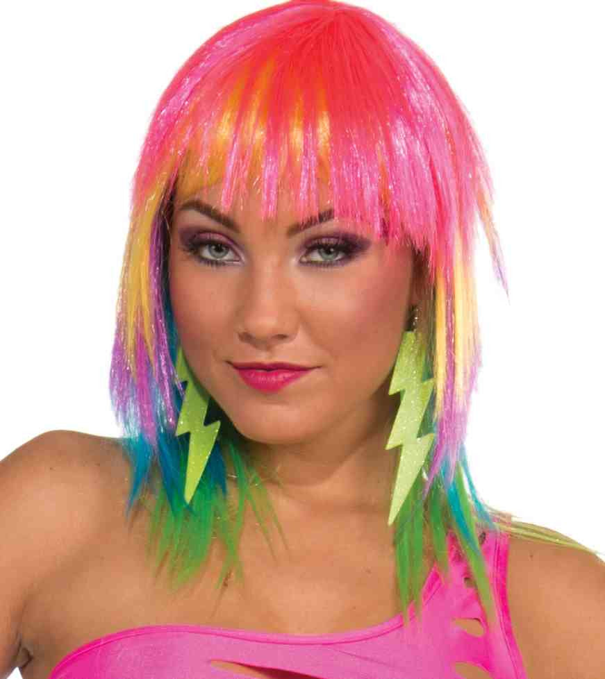 Lightening Bolt Earrings Green