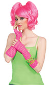 Double Fishnet Gloves Pink