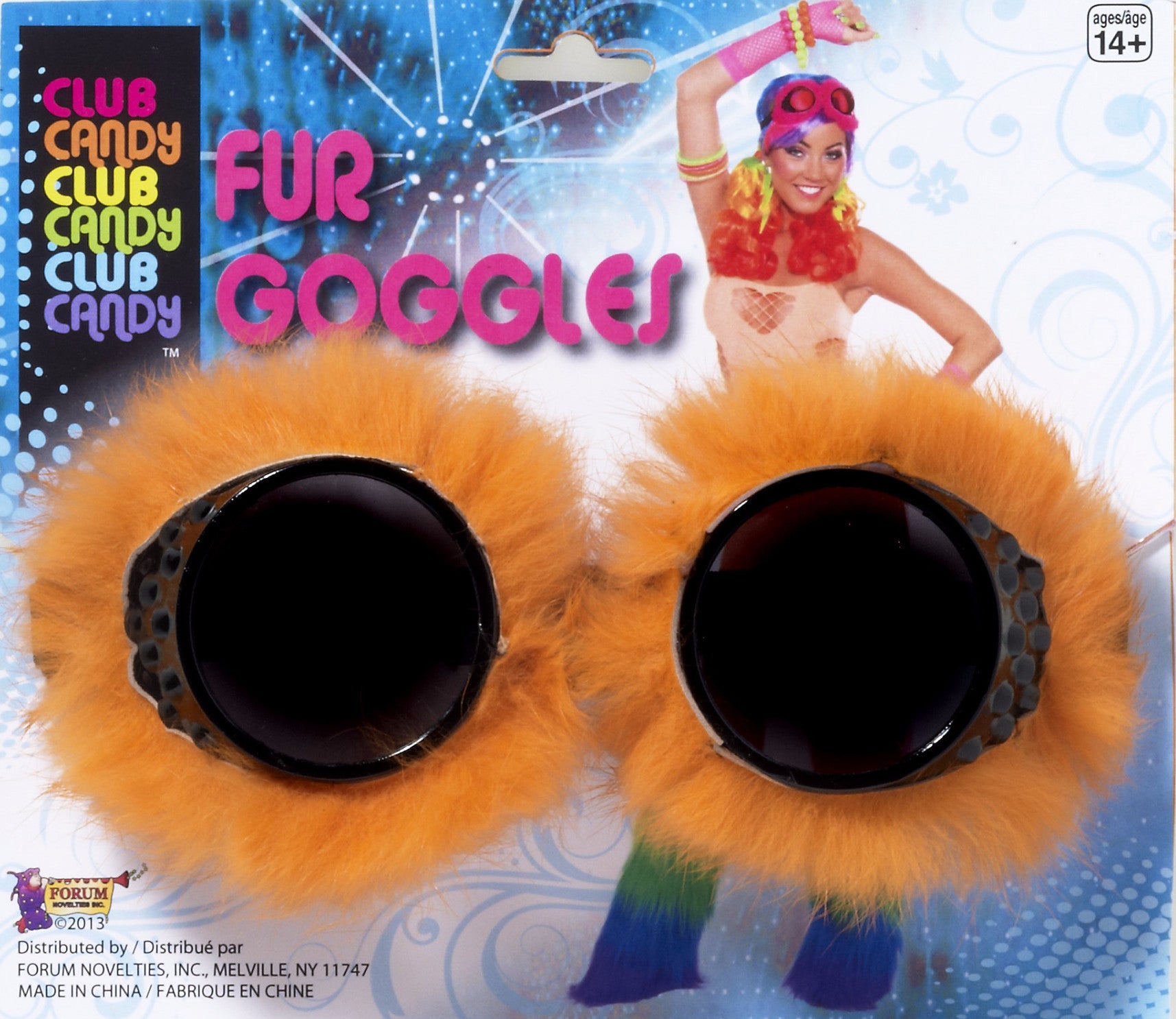 Fur Goggles Orange