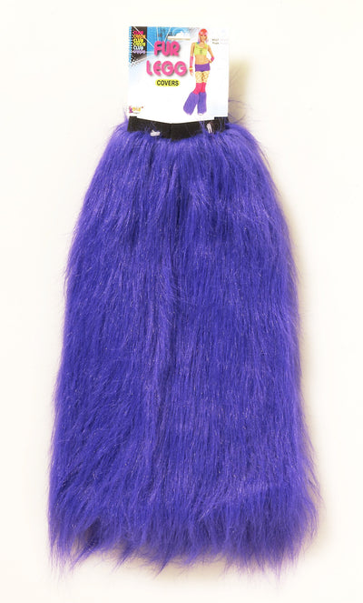 Club Candy Fur Leg Covers Purple
