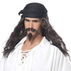 Pirate Wig, Moustache and Chin Patch