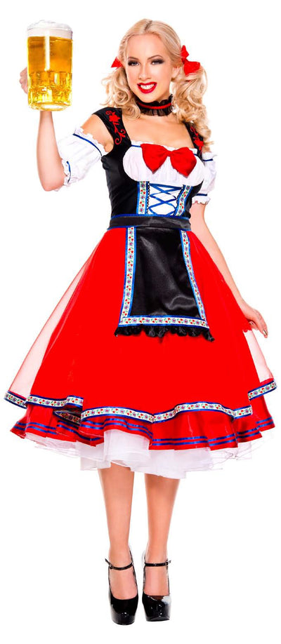 Oktoberfest Beer Girl Red