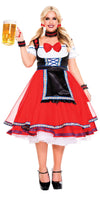 Oktoberfest Beer Girl Plus Size Red