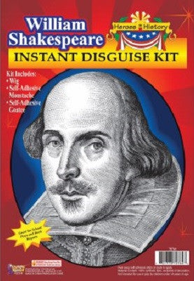 Shakespeare Wig, Moustache and Goatee