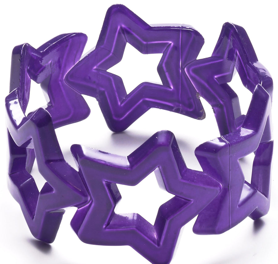 Star Bangle Neon Purple