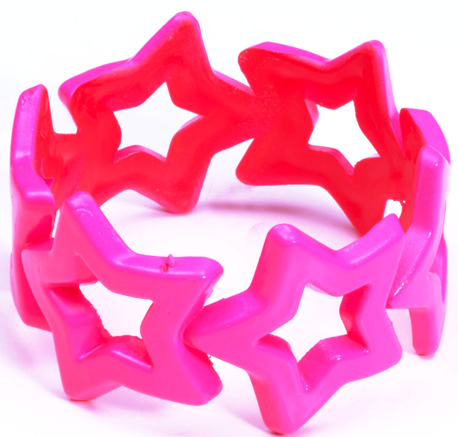 Star Bangle Neon Pink