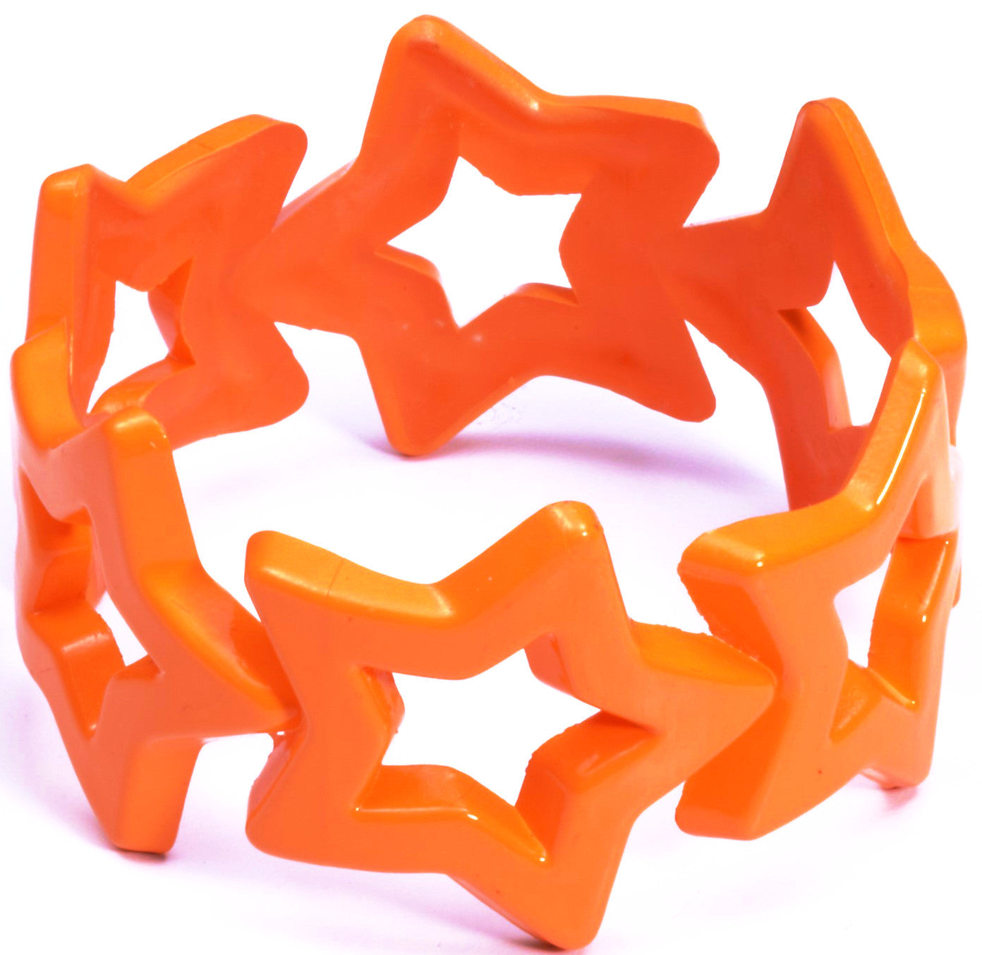 Star Bangle Neon Orange