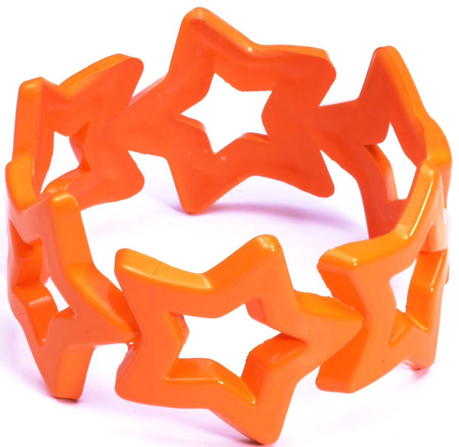 Star Bangle Neon Orange