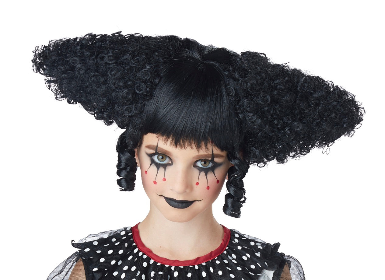 Creepy Clown Wig Black