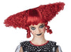 Creepy Clown Wig Dark Red