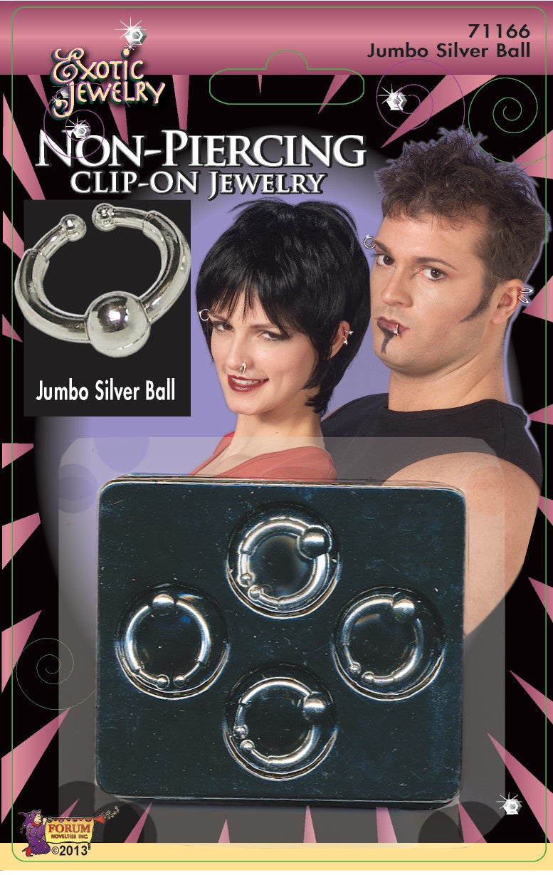 Body Piercing Jumbo Ball Ring Silver