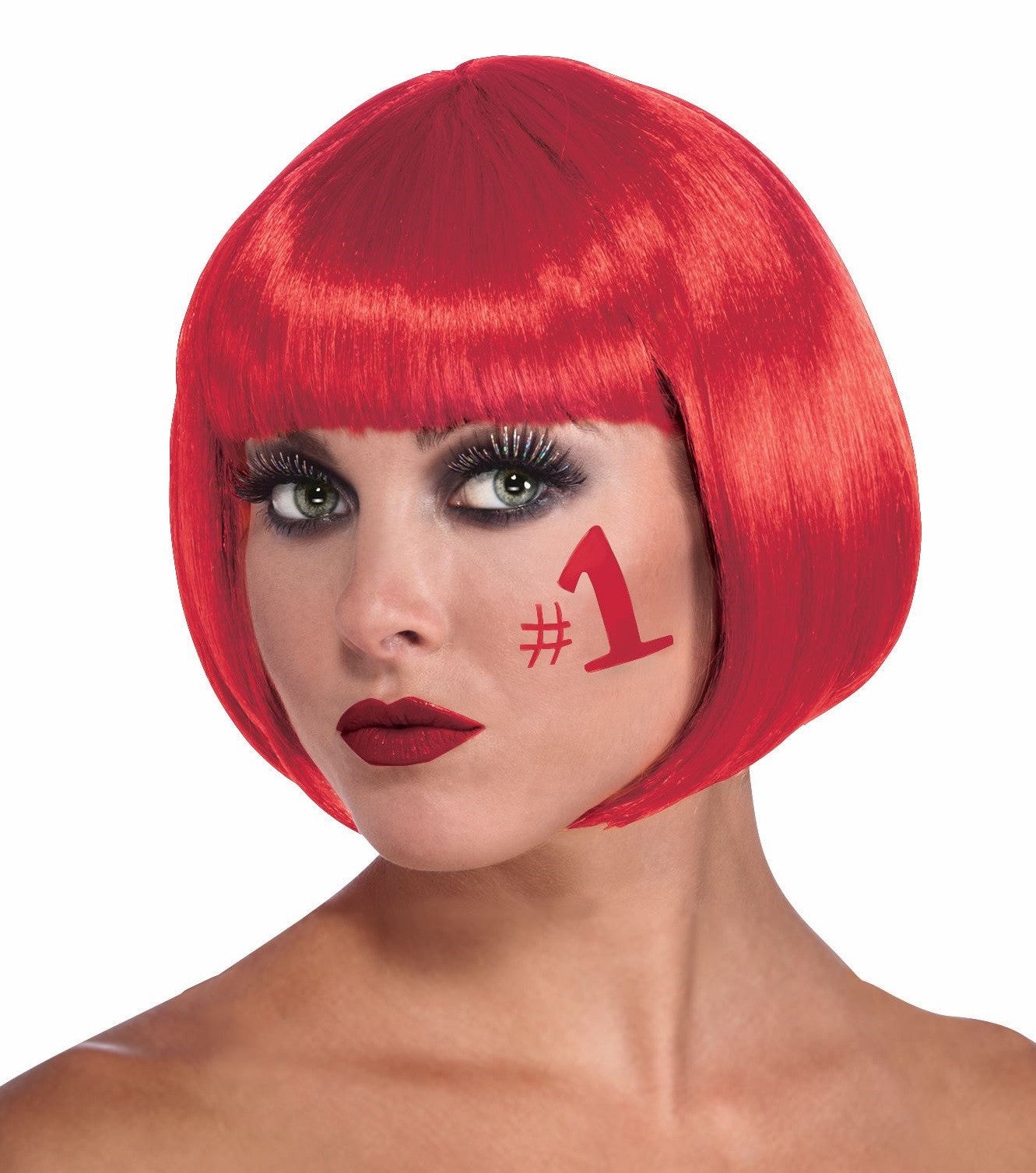 Colored Bob Wig Red