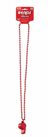 Beads with Whistle Red