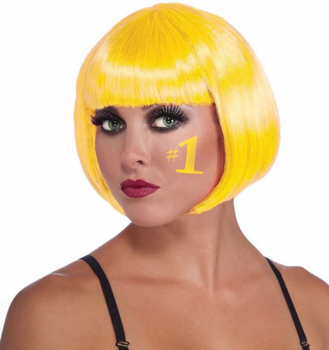 Colored Bob Wig Yellow