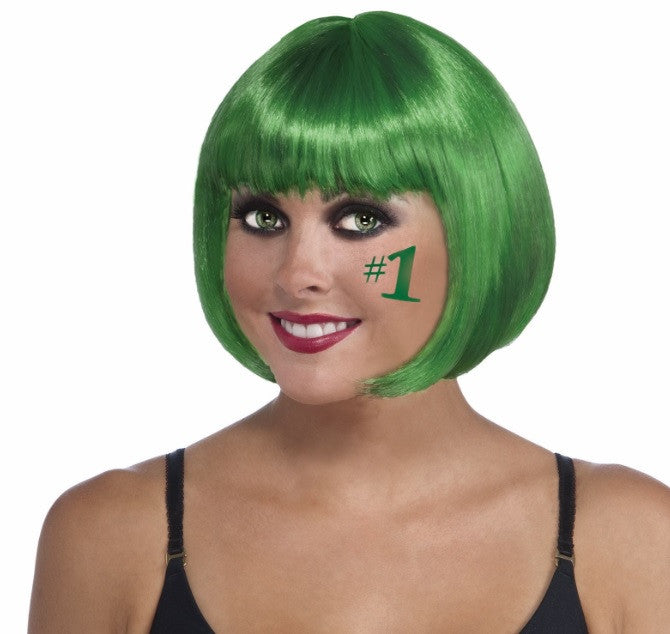 Colored Bob Wig Green