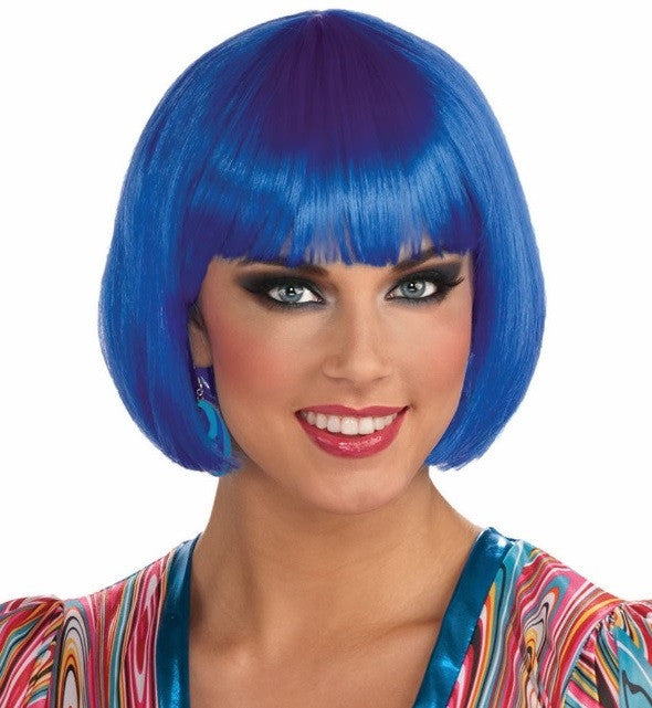 Colored Bob Wig Blue