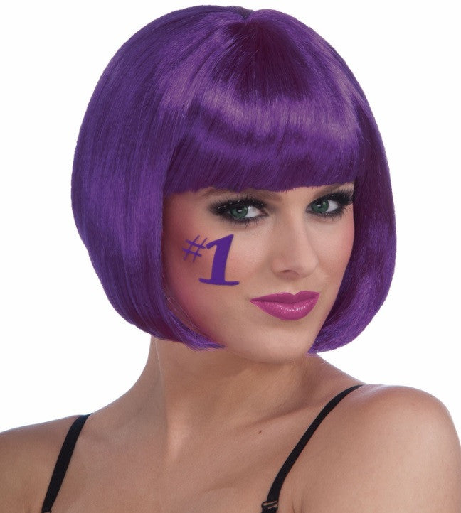 Colored Bob Wig Purple