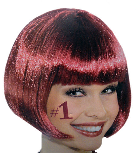 Colored Bob Wig Burgundy