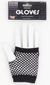 Short Fishnet Fingerless Gloves Black