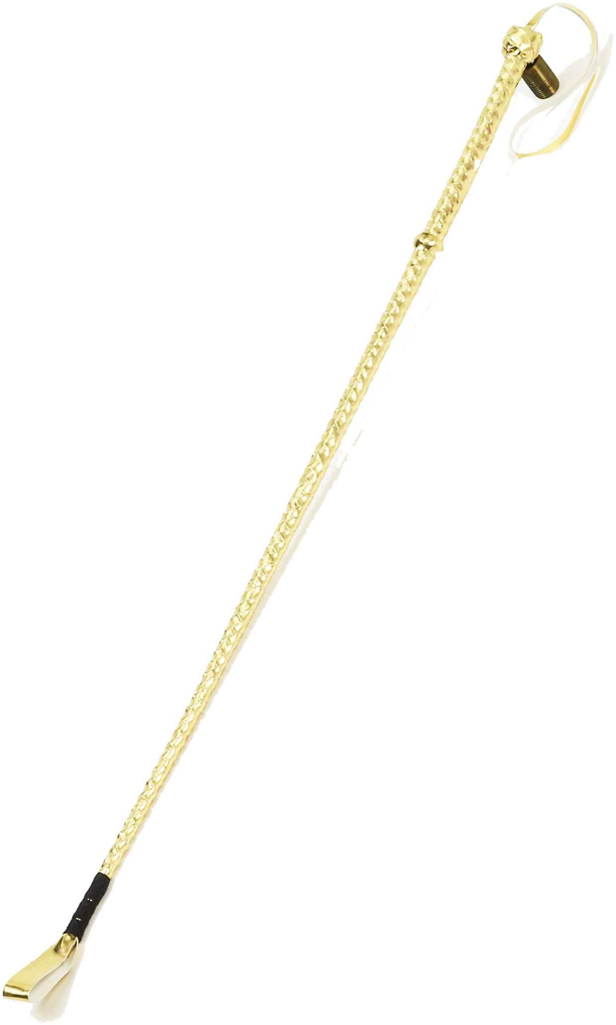 Riding Crop Metallic Gold