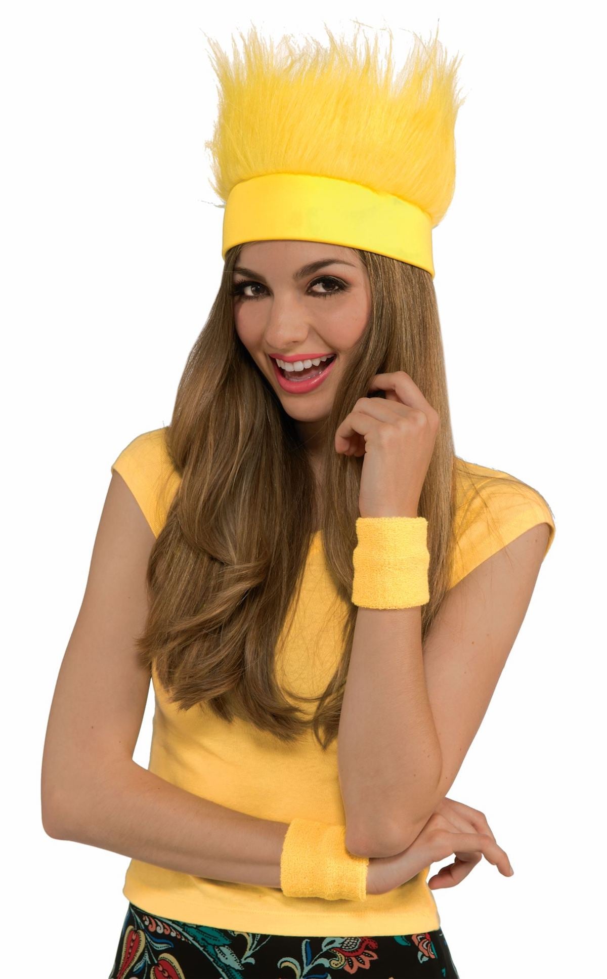 Fur Headband - Yellow