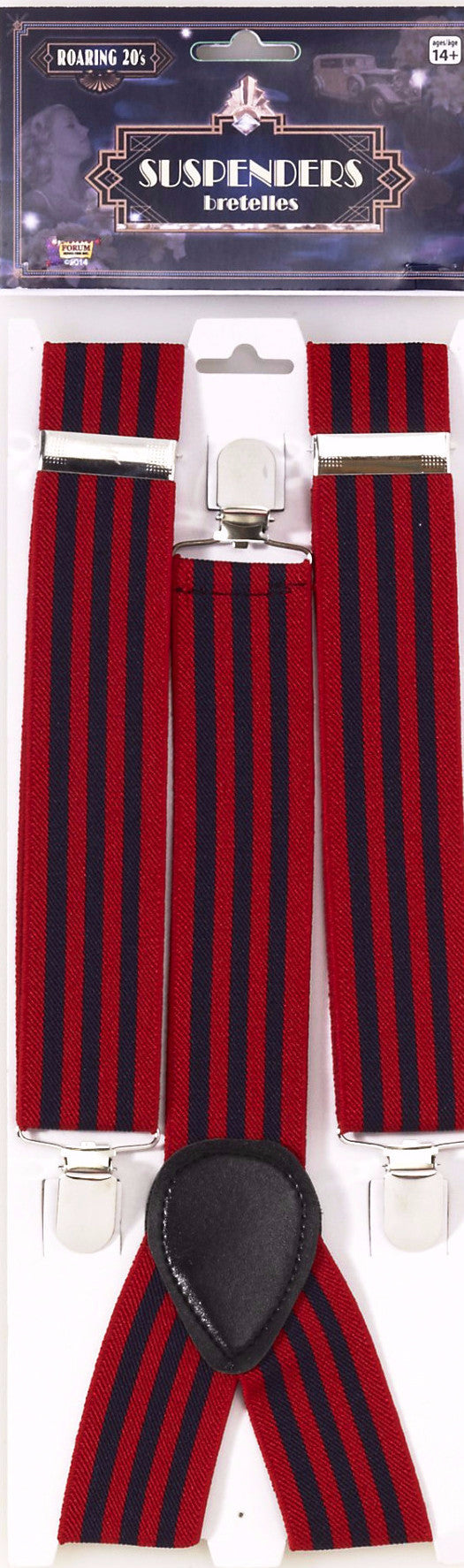 Roaring 20's Striped Suspenders