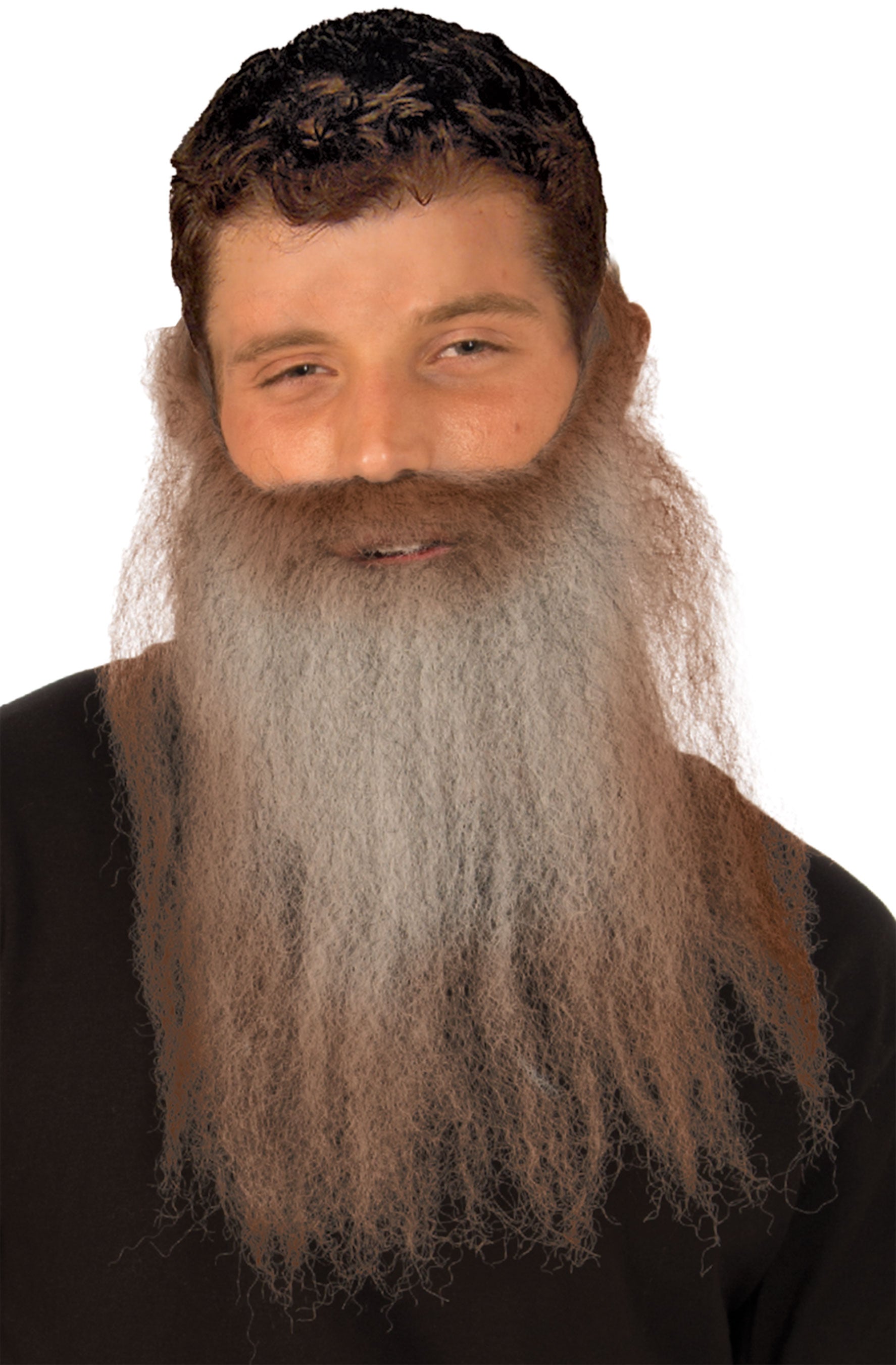 Hunting Man Brown with Grey Beard