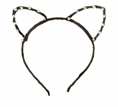 Cat Ears Outlined Headband Black