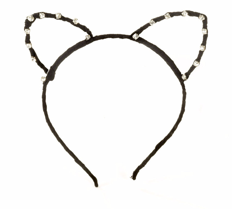 Cat Ears Outlined Headband Black