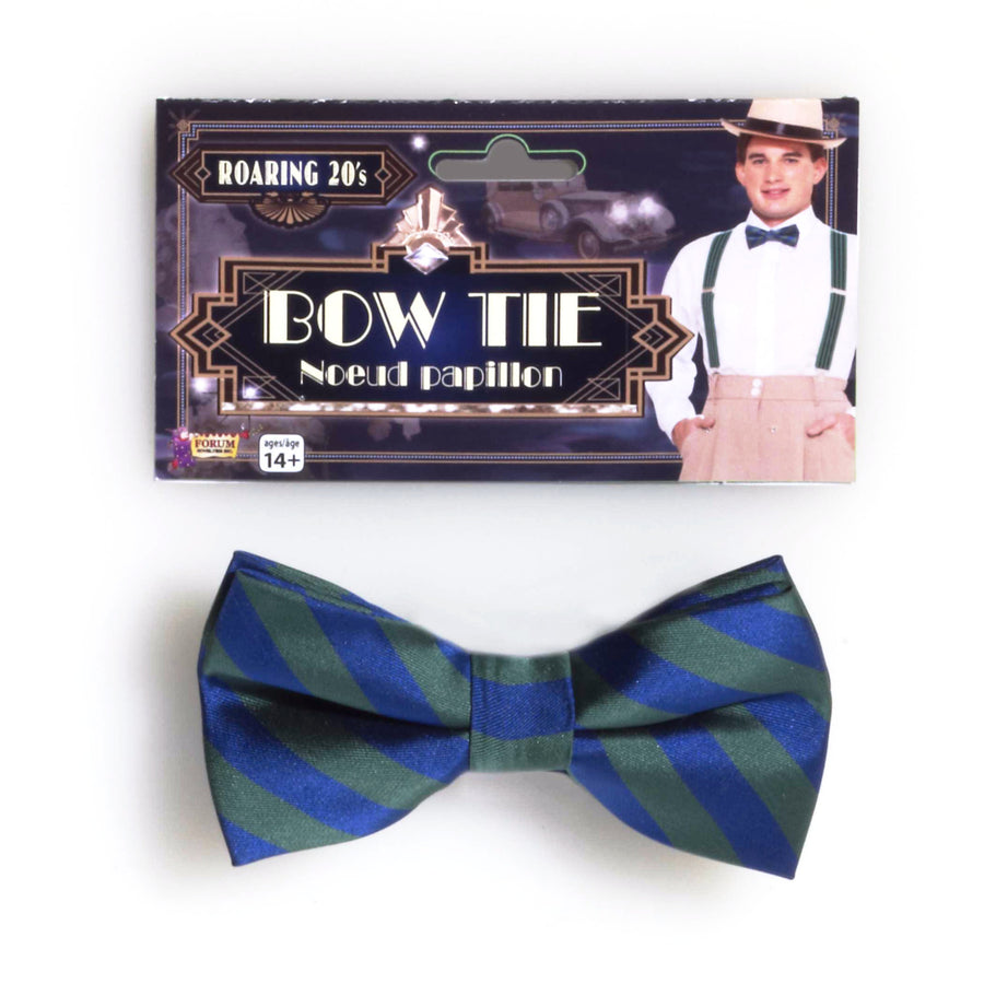 Striped Bowtie Green/Blue