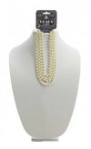 Beads Necklace 72" Beige