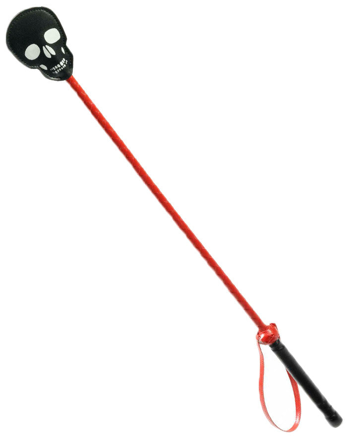 Black Skull Riding Crop